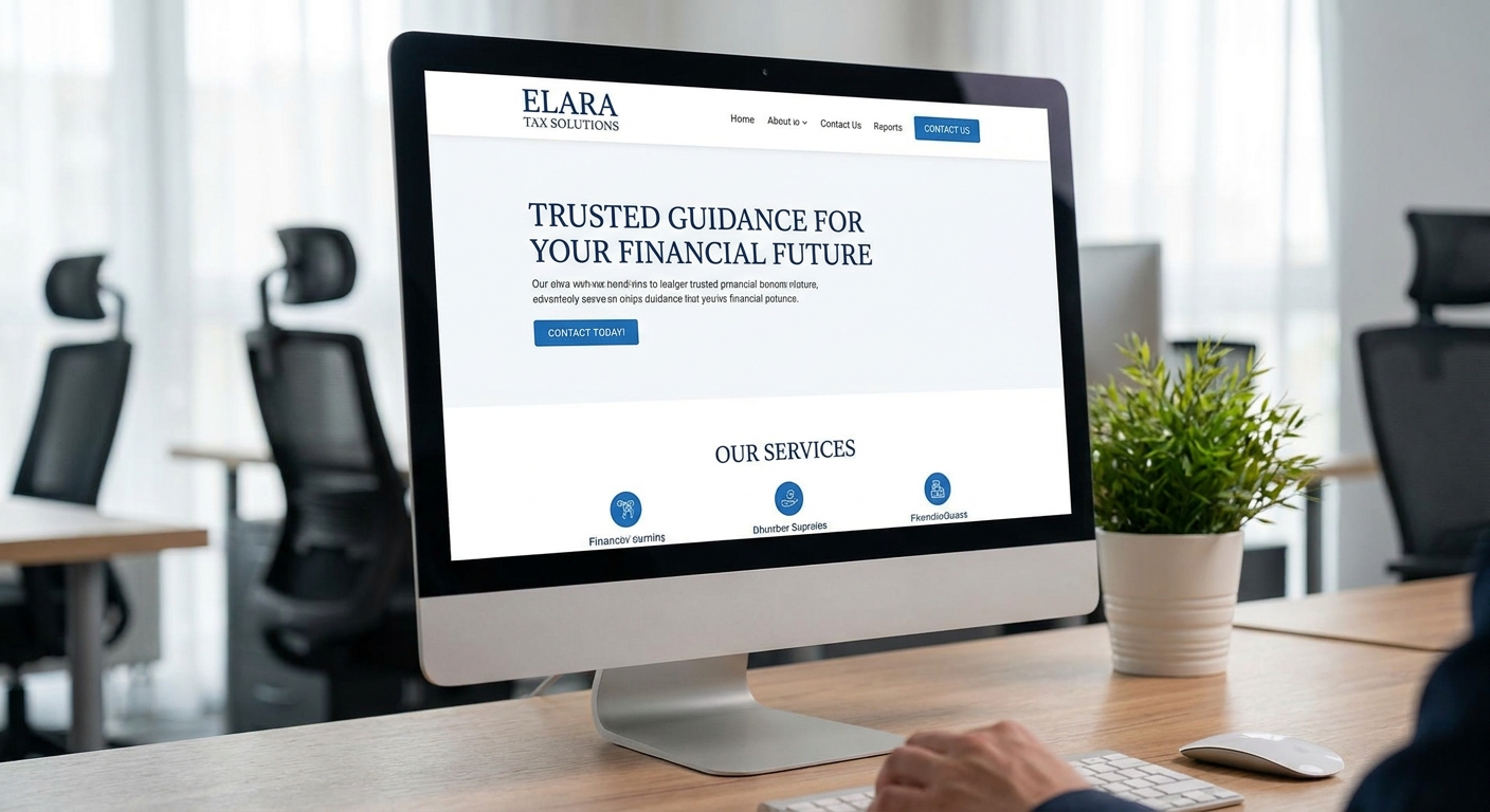 Webseiten-Mockup für eine Steuerkanzlei in Hamburg-Eimsbüttel
